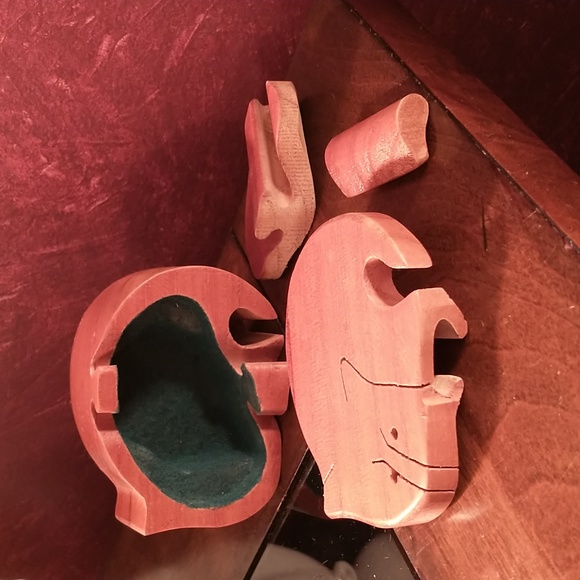 NIB - Hawthorne Direct Wooden Art Cat Puzzle Box - Vintage 1970s - Q8 - Picture 8 of 9